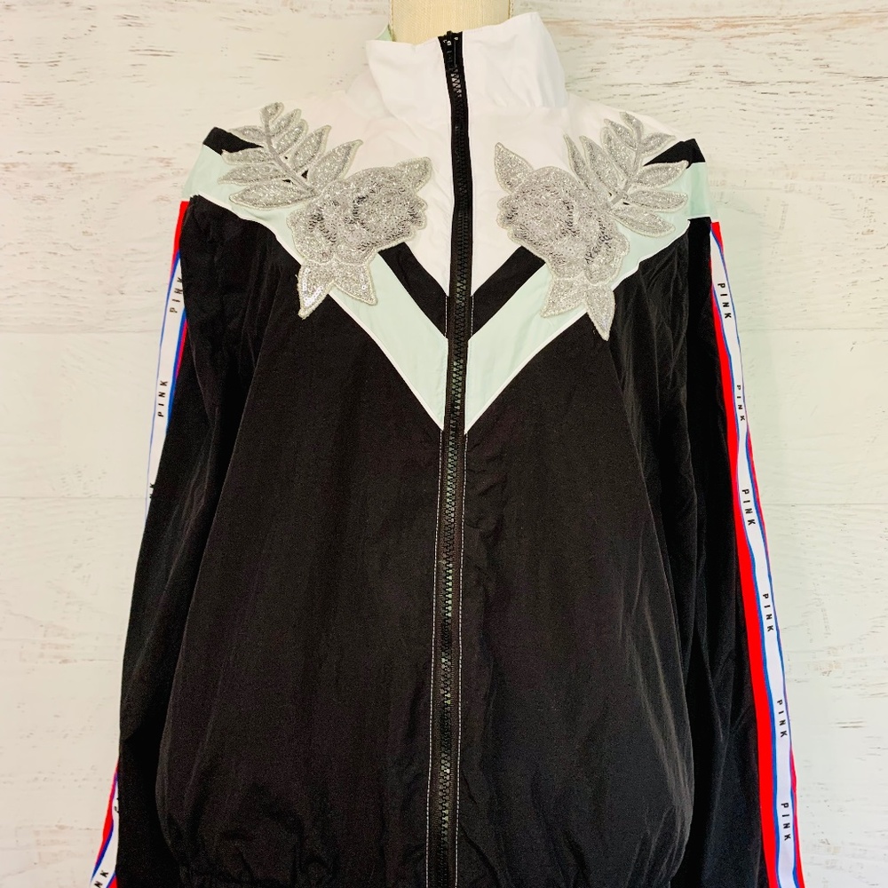 Victoria's Secret -PINK anorak windbreaker jacket full zip NEW